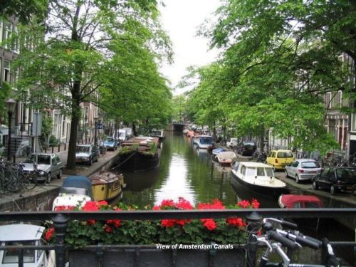 kanał w Amsterdamie
