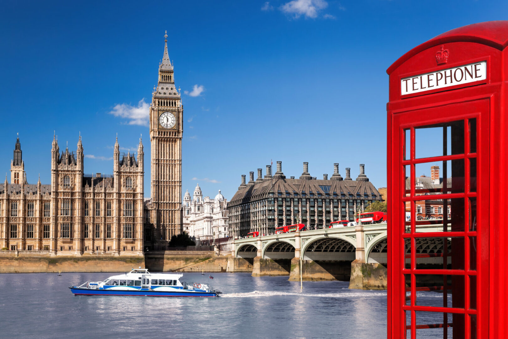 Londyn Big Ben budka telefoniczna
